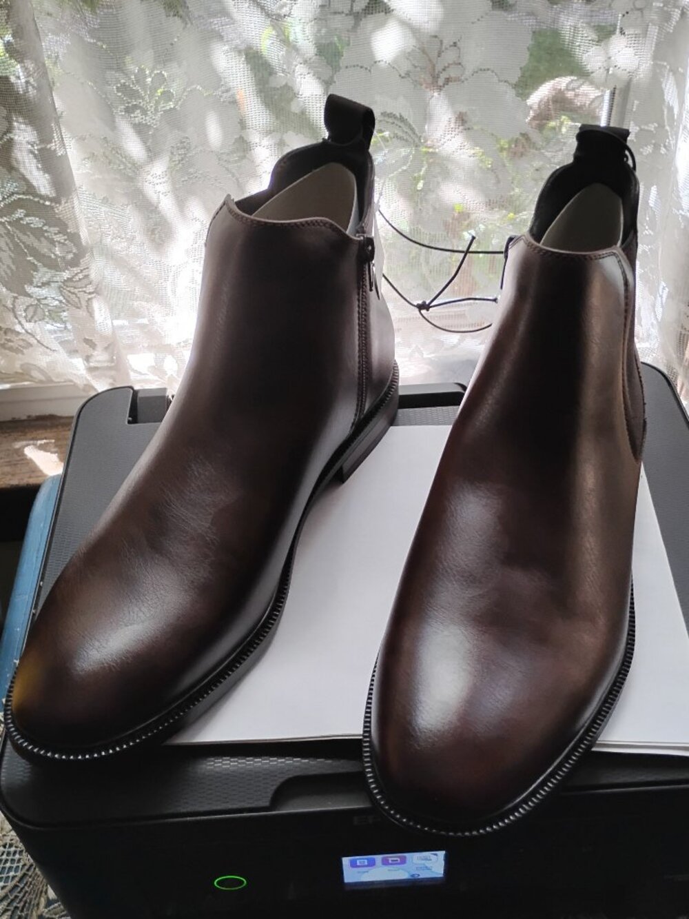 J. Ferrar Mens Vegan Leather Boots 12M